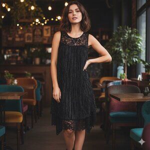 KIAH Small Black Sexy Lace dress